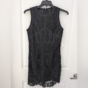 Aqua Black Lace dress